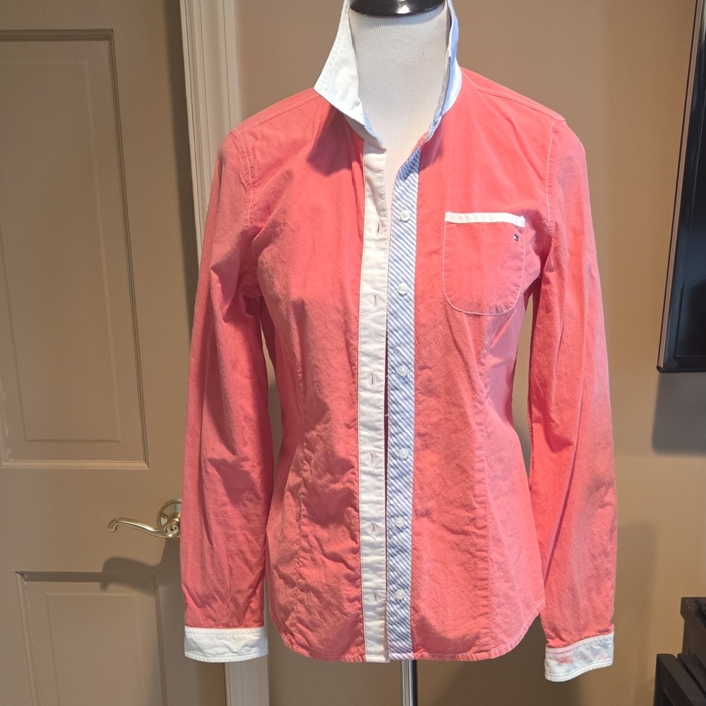 Tommy Hilfiger Coral Button Down Shirt